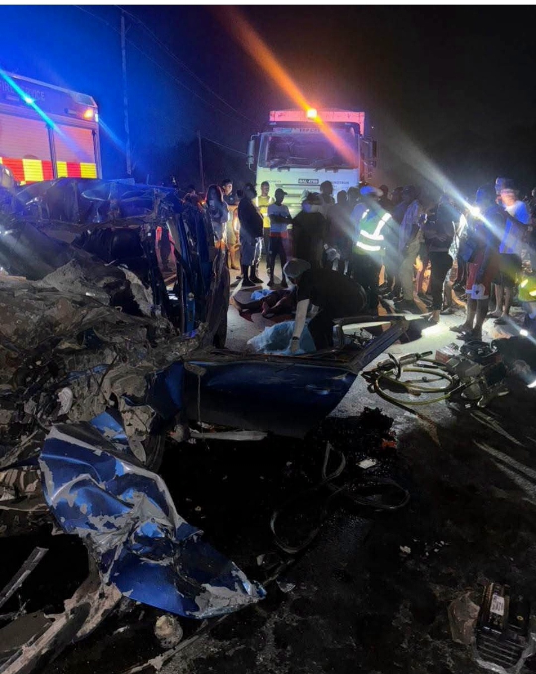 Carnage Continues on Guyana’s Roads: Four Dead After Car Slams Into Fuel Truck on Linden Highway