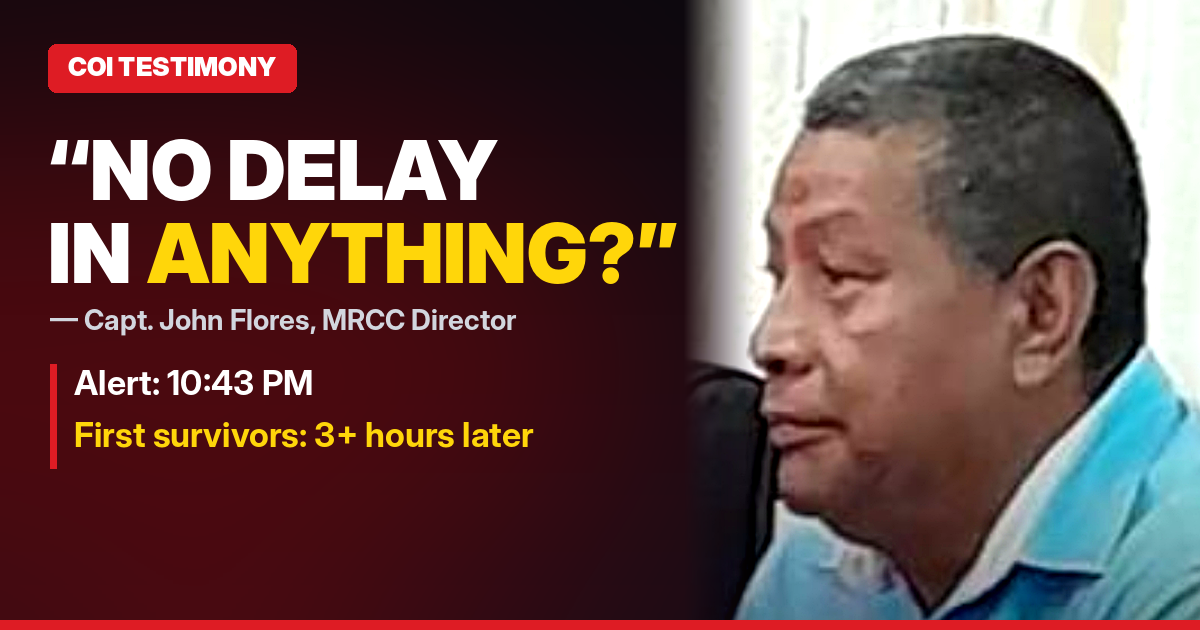 Flores Said “Reasonably Well Done.” Two Hours Earlier, 50 Lives Could Have Been Saved