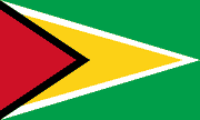 Flag of Guyana, the Golden Arrowhead